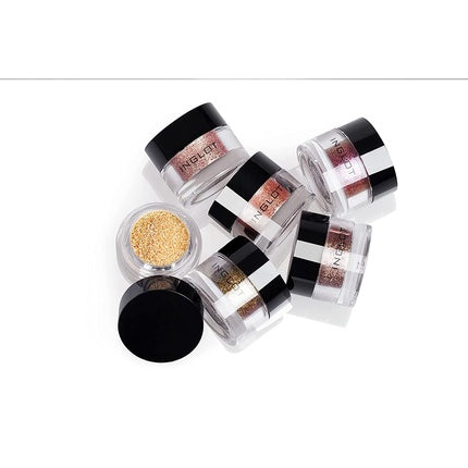 Umbra de ochi Inglot AMC Pure Pigment 122, culoare aurie, textură cu sclipici