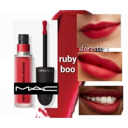 Ruj lichid mat, MAC Powder Kiss Liquid Lipcolour Ruby Boo, 0.17oz