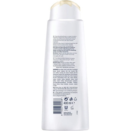 Șampon, Dove, Restoring Ritual, 400ml, alb