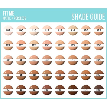 Fond de ten, Maybelline New York, Fit Me Matte and Poreless, 30ml