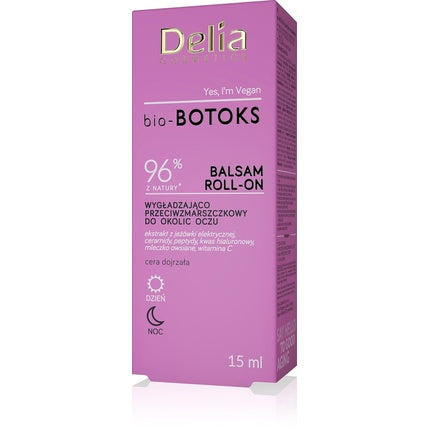 Roll-on pentru ochi, Delia Cosmetics, 15ml, organic
