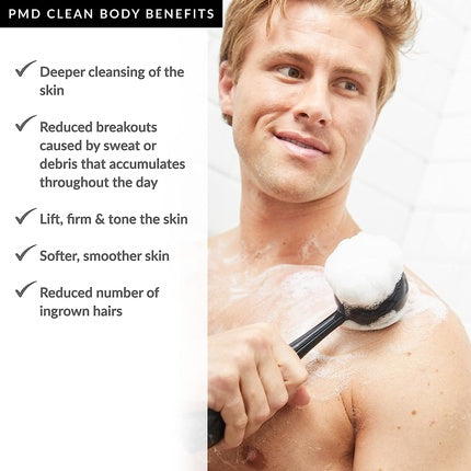 Perie Baie Pmd Beauty Clean Body Neagră