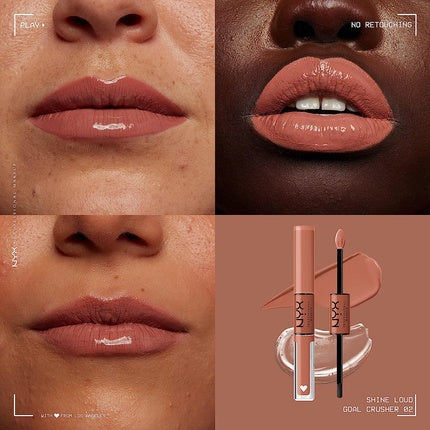 Gloss de buze, NYX, Shine Loud 02, pigment intens