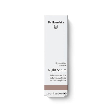 Serum Facial Anti-Îmbătrânire, Dr. Hauschka, Regenerating Intensive Night Serum 50+, Alb/Roz, 30 ml