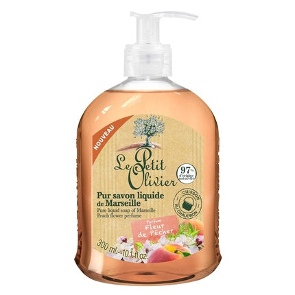 Săpun lichid Le Petit Olivier, parfum flori de piersic, 300 ml