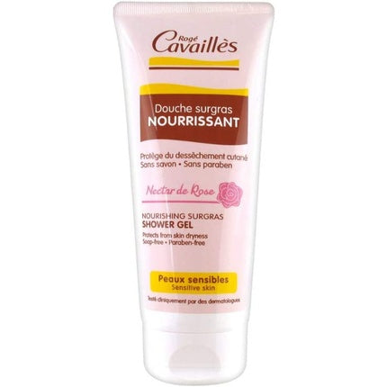 Gel de duș Rogé Cavaillès Extra-Gentle Surgras Rose Nectar 200ml