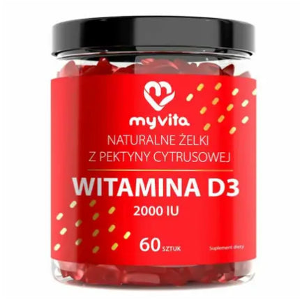 Vitamine, MyVita, D3, pectină citrice, 60 jeleuri