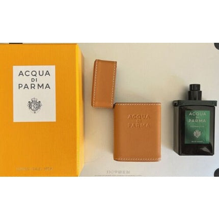 Set călătorie parfum, Acqua di Parma, Colonia Club, piele maro