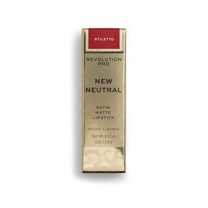 Ruj, Revolution Beauty, Pro, roșu, ambalaj auriu