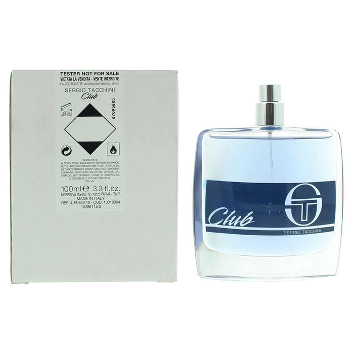 Apă de toaletă Sergio Tacchini Club, pentru bărbați, 100 ml, tester