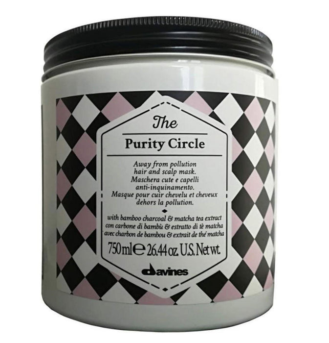 Mască pentru păr și scalp Davines The Purity Circle, detoxifiantă, 750 ml