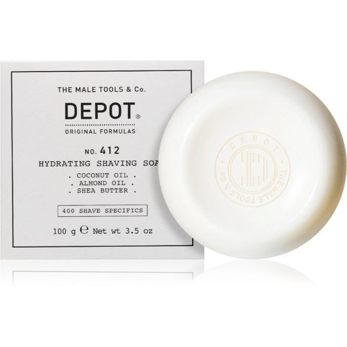 Săpun de bărbierit Depot 400 Shave Specifics No. 412, hidratant, pentru bărbați, 100 g