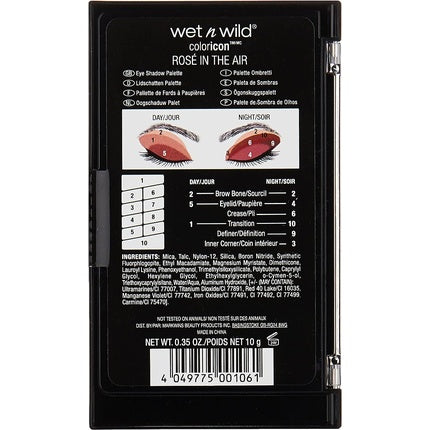 Paletă farduri de pleoape, Wet 'N' Wild, Rosé in the Air, 10 nuanțe
