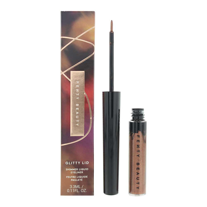 Tuș de ochi lichid Fenty Beauty Glitty Lid, nuanța Boozy Bronze, cu efect strălucitor, 3,3 ml