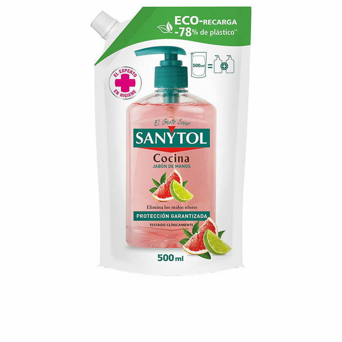 Săpun lichid antibacterian Sanytol Cocina, refill, 500 ml