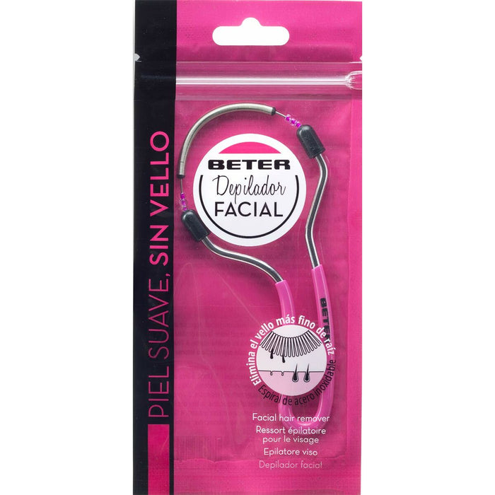 Depilator facial Beter, din oțel inoxidabil, fuchsia, 1 bucată