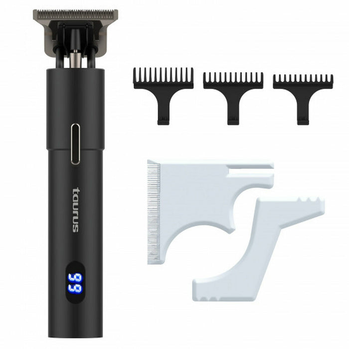 Aparat de tuns Taurus Precission, autonomie de până la 4 ore, 3 accesorii, LCD, negru