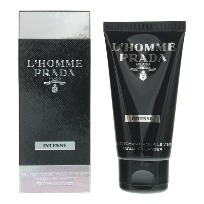 Gel de curățare exfoliant pentru față Prada L'Homme Intense, 75 ml
