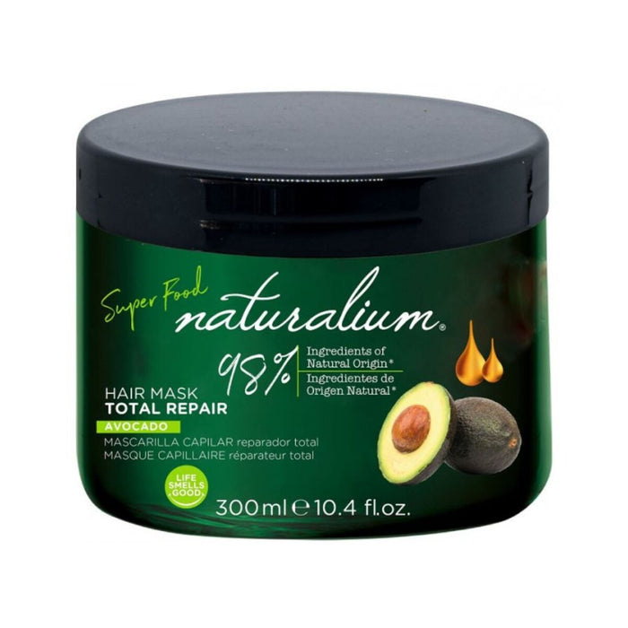 Mască de păr Naturalium Total Repair, cu avocado și keratină, pentru păr deteriorat, 300 ml