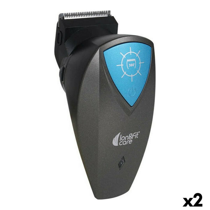 Set aparate de tuns LongFit Care, cap rotativ 360°, fără fir, 2 buc.