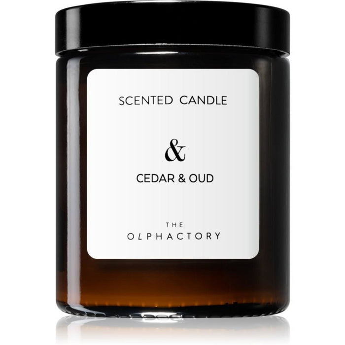Lumânare parfumată The Olphactory Cedar & Oud, 135 g