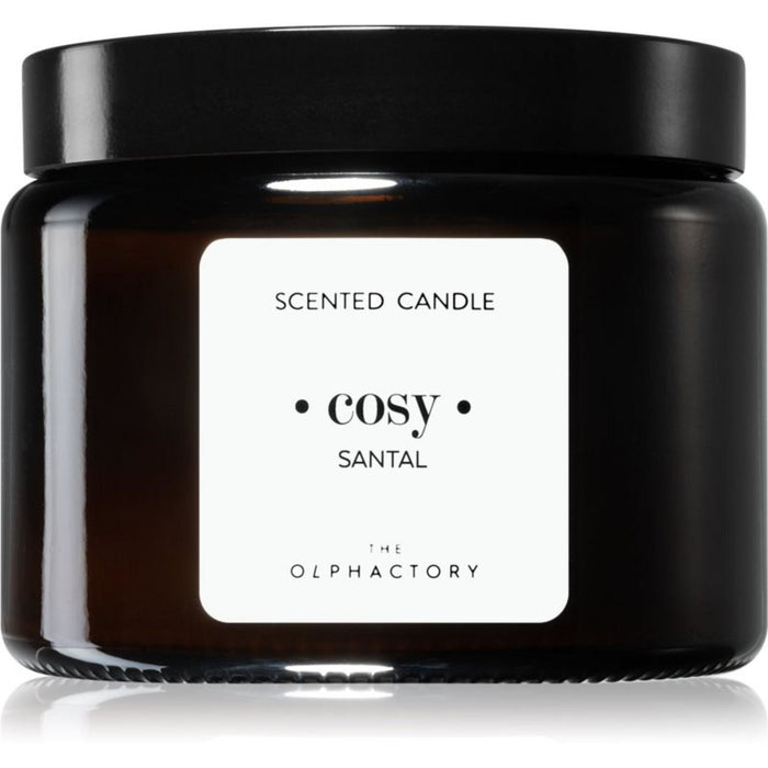 Lumânare parfumată The Olphactory Cosy Santal, aromă de santal, 360 g