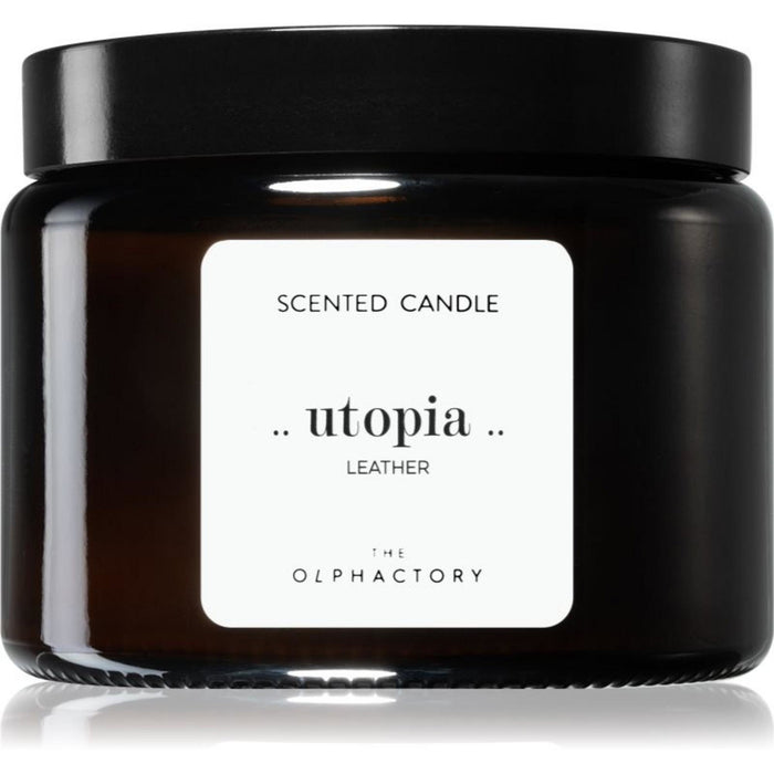Lumânare parfumată The Olphactory Utopia Leather, 360 g