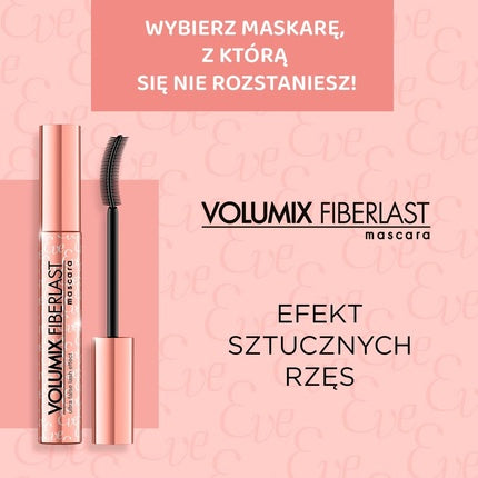 Mascara, Eveline Cosmetics, Volumix Fiberlast, 10ml, Negru