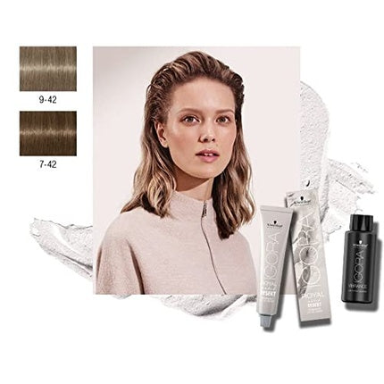 Vopsea păr, Schwarzkopf Igora Vibrance, Blond Mediu Bej Cenușiu, 60ml