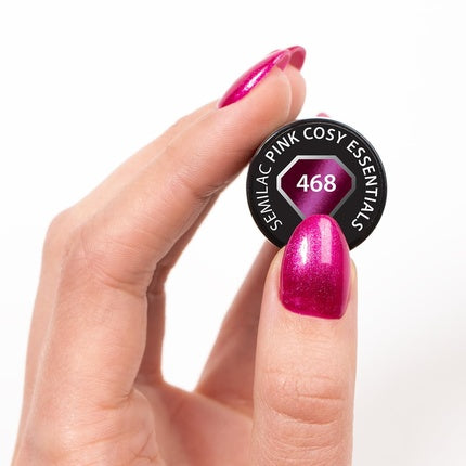 Lac Gel Semilac 468 Pink Cossy Essentials, 7ml, efect Silk