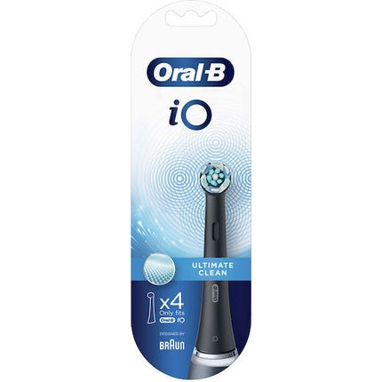 Perii de dinți electrice Oral-B iO Ultimate Clean, negre, set x4