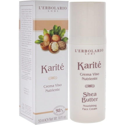 Crema de față nutritivă L'Erbolario Karité, 50ml