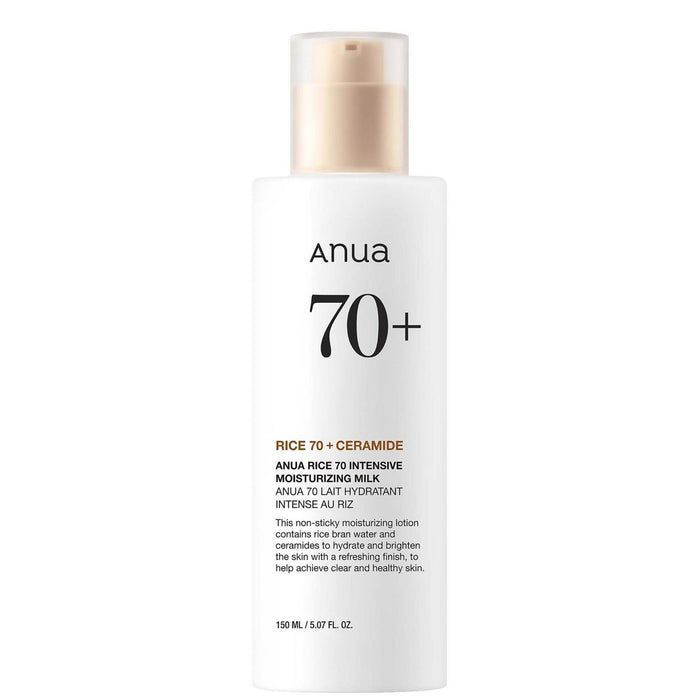 Lapte hidratant de față Anua Rice 70 Glow, cu orez și ceramide, hidratare intensă, 150 ml