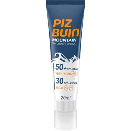 Cremă de protecție solară și balsam buze, Piz Buin Mountain SPF 50+