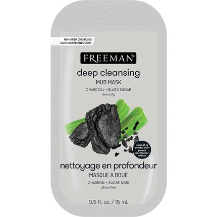 Masca faciala, Feeling Beautiful, Freeman Charcoal si Zahar Negru