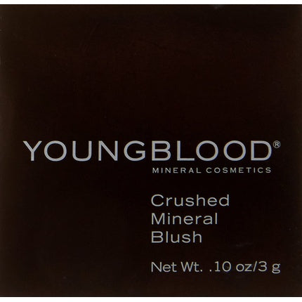 Youngblood Crushed Mineral Blush Plumberry, 3g, roz intens, ambalaj compact rotund