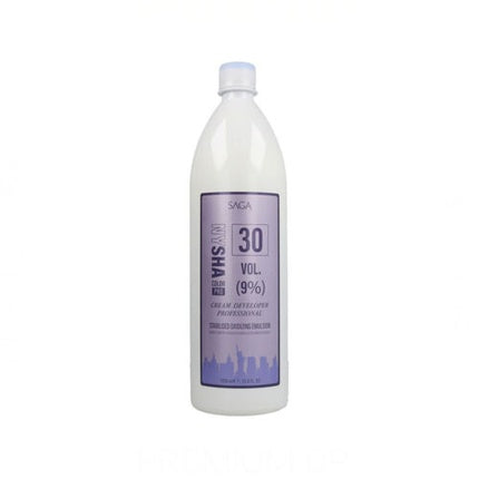 Oxidant pentru vopsit, Saga Nysha, 30 Vol (9%), 1000 ml, alb
