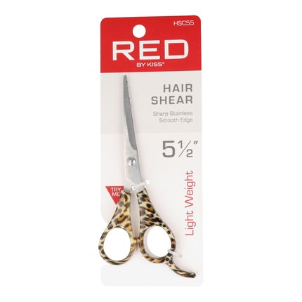 Forfeca de păr Red Kiss HS055, 5.5 inch, Design leopard