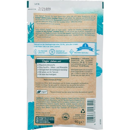 Sare de baie Kneipp, Goodbye Stress, 60g