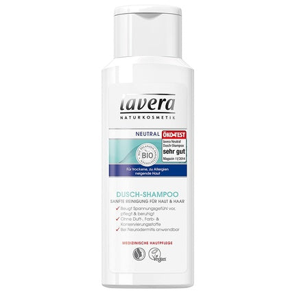 Lavera, Neutral Shower Shampoo for Skin and Hair, 200ml, Natural