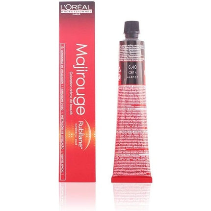 Vopsea de par, L'Oréal, Majirouge 6.40, Blond Saten Inchis Extra Cupru, 50ml