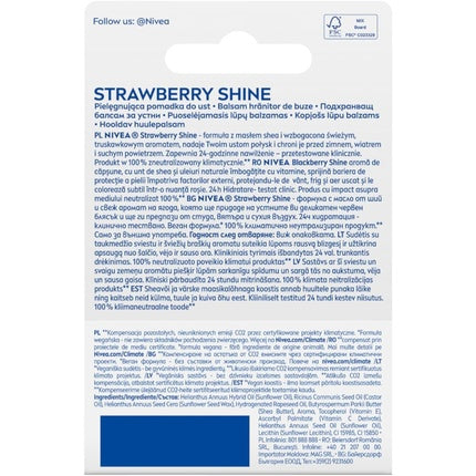 Ruj, Nivea, Strawberry Shine, roșu