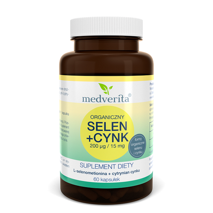 Medverita Bio Selenium și Bio Zinc, 200mcg + 15mg, 60 Capsule
