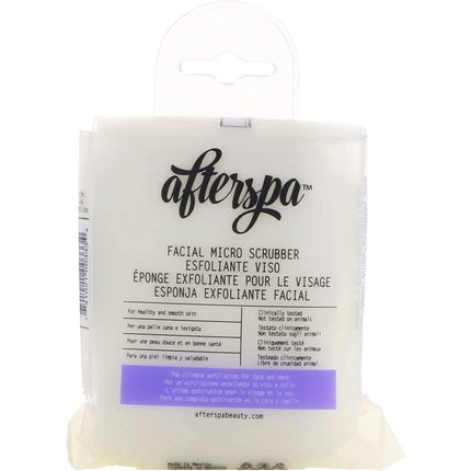 AfterSpa Facial Micro Scrubber, 18g, Culoare albă, format compact