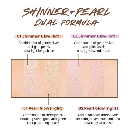 Highlighter Duo Clio Prism 01 Cream Fizz, 49g