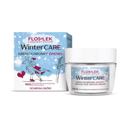 Cremă Zilnică Floslek WinterCare 50ml albă ambalaj cu fulgi