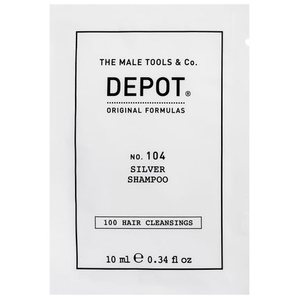 Șampon Depot No. 104 Silver Shampoo - Neutralizarea Tonurilor Galbene, 10 ml