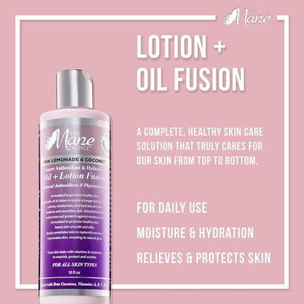 Loțiune Corp, The Mane Choice, Pink Lemonade & Coconut Oil Fusion, 10oz