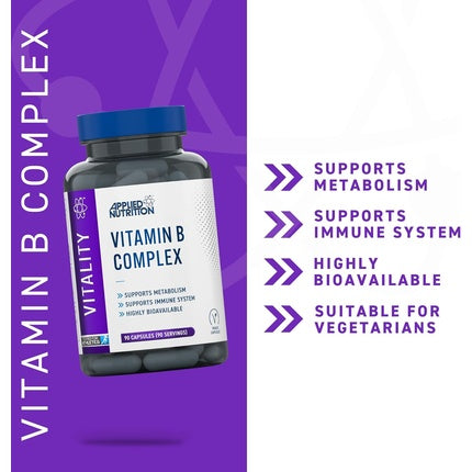Vitamine B Complex, Applied Nutrition, 60 capsule