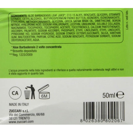 Cremă Față, Zuccari Aloe Vera, Anti-age, 50g